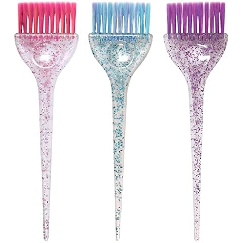 Colortrak 3-Pack Tint Brush Set with Glitter Handles Cover