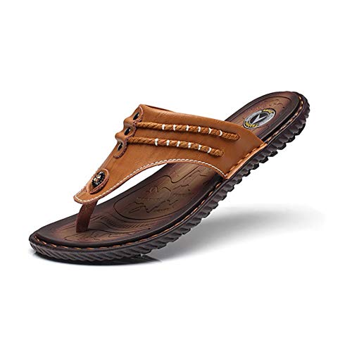 Tongs pour hommes en cuir de vache pour vos balades en bord de mer et journées plage