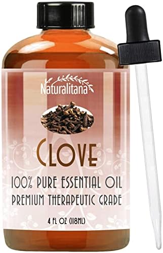 Best Clove Essential Oil (4oz Bulk Clove Oil) Aromatherapy Clove Essential Oil for Diffuser, Soap, Bath Bombs, Candles, and More!.
