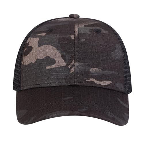 JIAHG Kids Camouflage Summer Sunblock Baseball Cap Adjustable Mesh Peaked Cap for Boys Girls Sports Casual Fishing Hats2
