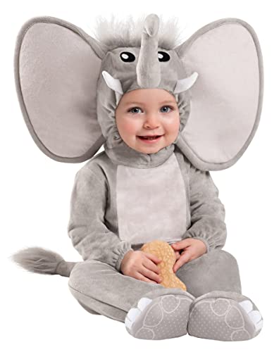Spirit Halloween Baby Faux Fur Lil' Elephant Costume - 6-12mn