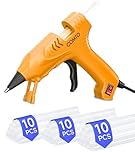 COMTO Hot Glue Gun with 30 Sticks, 20W Fast Preheating Mini Hot Glue Gun and Sticks Set for School Crafts DIY Arts and Quick Home Repairs, Yellow