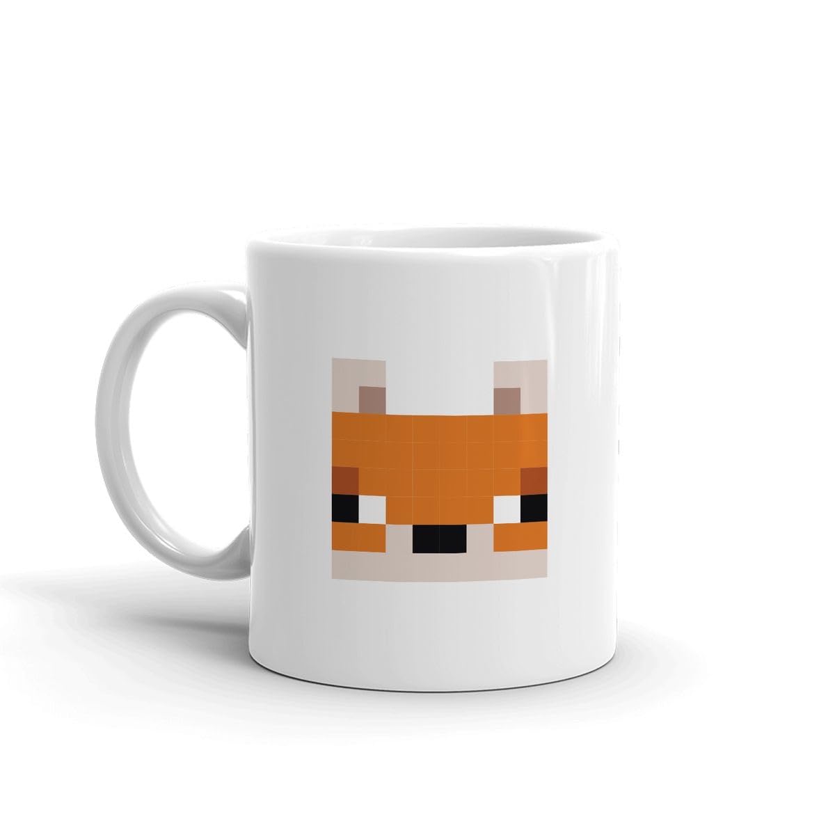CRAFT MANIACS MINNNECRAFT White Brown Fox Mug 330 ML Designer Tea/Coffee Mug for Lovers of Video Games | Microwave & Dishwasher Safe