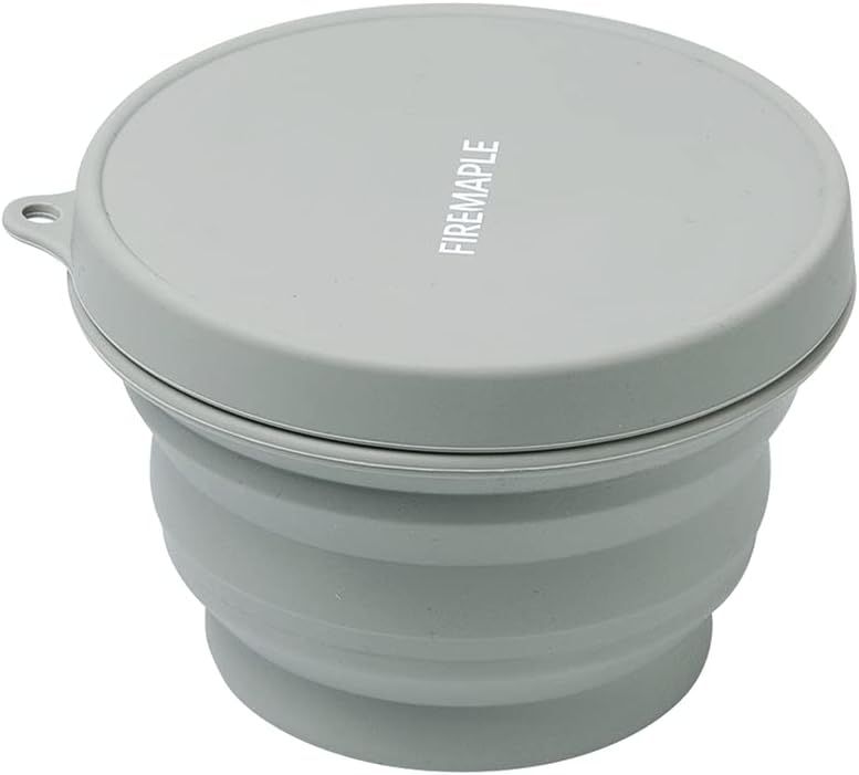 FireMaple Collapsible Camping Bowl Portable Silicone Bowl with Lid
