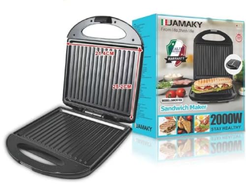 H-Home jamaki large size strong sandwich maker 2000 watt jmk 2010