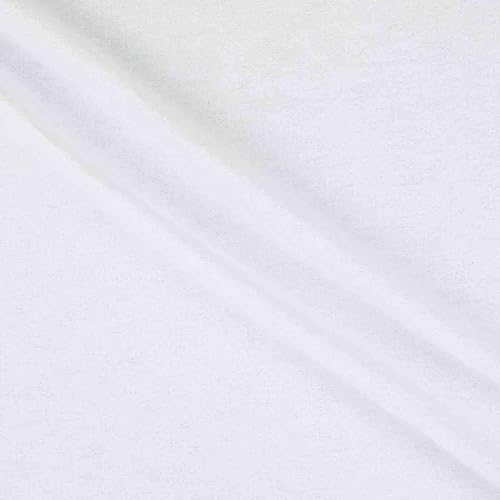 Richlin Fabrics Paquete de 3 yardas de franela de algodón de 45 pulgadas, color blanco disponible en Yaxa Peru