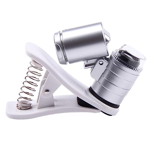 LALAFINA 1pc Microscope Magnifying Glass Jewelry Currency Detecting Magnifier Multipurpose Magnifying Glass with Light Led Light Magnifying Glasses Antique Acrylic Lens Diamond