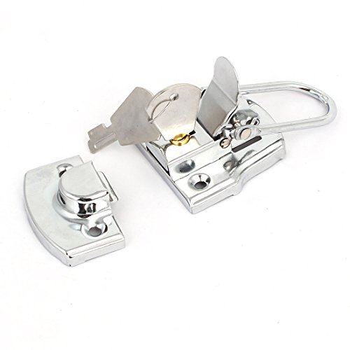 Moraillon à loquet de 77x45x15mm en argent pour boîte à outils avec clés - 3