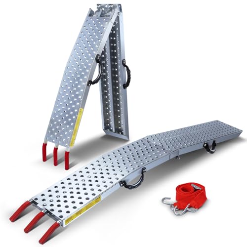 VOUNOT® Rampe di Caricamento Max 400kg Rampa di Accesso Pieghevoli