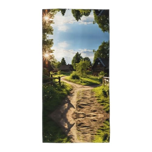 ERSDWRE Toallas de mano con estampado de granja, toallas de baño, cocina, baño, gimnasio, toalla suave y absorbente para playa junto a la piscina