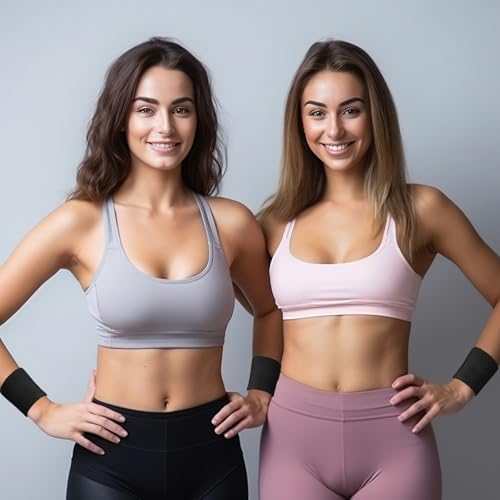 willbond 8 pack wrist sweatbands sports wristbands tennis sweatbands neon 80s thick cotton gymnastics sweat band international sports athletic wristband for men women party supplies