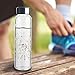Reeho Borosilicate Glass Water Bottle, Sports Glass Drinking Bottle with Neoprene Sleeve and Stainless Steel Lid 16oz / 32oz (16oz, Flower Clusters)
