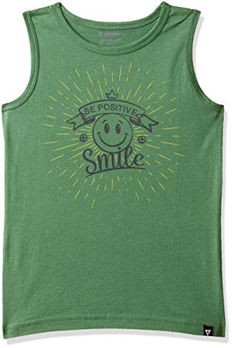 Image of PROTEENS Girl's Plain Regular fit T-Shirt (P-GTS002-G.Green Grass 90 /36 | 15-16 Years)