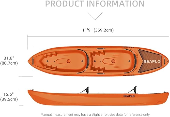 SEAFLO Kayak Premium Sit-on Recreativo/Día/Travesía (8'8"-16'2.4") miniatura 2