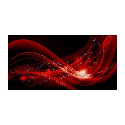 Art mural de prestige Tulup impression sur toile rouge 120x60 cm haut de gamme