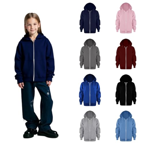 Banmave Gilrs Zip Up Hoodies Oversized Sweatshirts Fall Fashion Outfits Casual Jackets 2025 Winter Clothes with Pocket