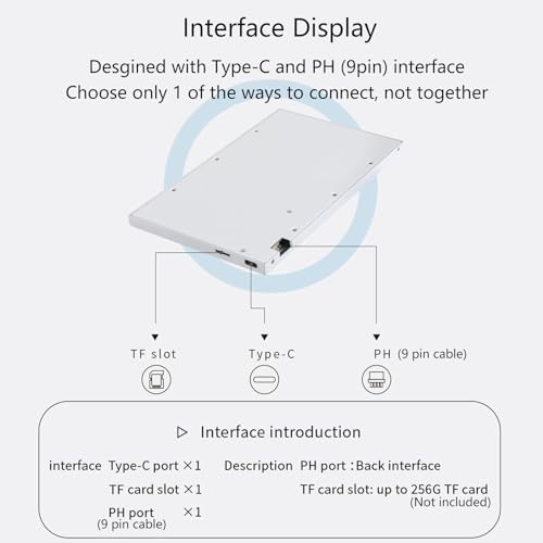 Image of WOWNOVA 8 Inch LCD Screen Inside PC Case Screen (Desktop Mode Added), 1 Click 1 Cable to Get Started Computer Temperature Display Monitor, Sensor Panel for Inside PC Case with Screen (Black)