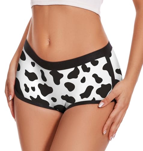 Image of Aueyan Womens Boyshorts Panties Stretchy Boxer Briefs Novelty Lounge Sleep Shorts