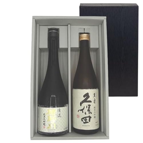楯野川 清流 純米大吟醸 720ml & 久保田 純米大吟醸 萬寿 720ml 2本セット 誕生日 ギフト プレゼント