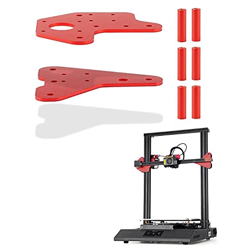 Lysee 3D Printer Parts & Accessories - for Ender 3 3pro 3 V2 for CR-10 CR-10S CR-10 V2 CR-10 Pro 3D Printed Parts Dual Z-axis Linear Guide Back Plate Kit - (Color: 4NB502724)