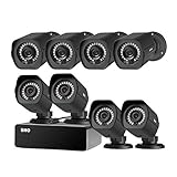 SHO 8 Pack Full HD 1080P Outdoor sPoE Security Camera w/8CH sPoE Repeater for Power & Data Transmission, Remote Monitoring,Free 6-Month Cloud Service for Recording(Activation Code: FISH2C08)