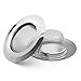 LotFancy Kitchen Sink Strainer, 2Pcs Stainless Steel Mesh Drain Strainer, Large Wide Rim 4.5