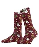 Burlington Christmas W So coton fantaisie 1 paire, Chaussettes Femme, Rouge Wine 8010 Fancy Christmas, 36-41