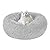 Calming Dog Cat Donut Bed - Fluffy Plush Puppy Kitten Cuddler Round Bed, Warm and Soft Pet Cosy Anti Anxiety Beds with Non-Slip Bottom and Washable (M 19.7in, Grey)