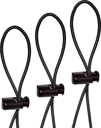 Swim Research Adjustable Bungee Cord Replacement Kit for Swim Goggles | Replacement Swimming Goggle Strap | 12 Color Choices, Unisex, Universal, One Size Fits All (Black-3PK)