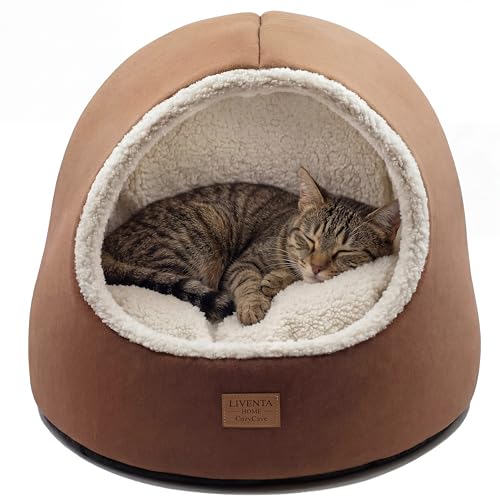 Katzenhöhle 45x45x45 cm Katzenbett mit waschbarem Kissen