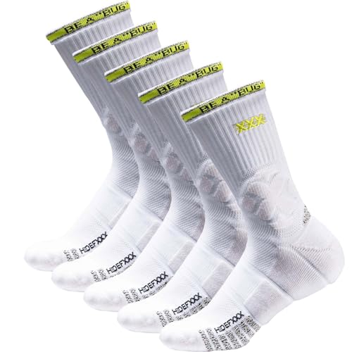 Basketball Socks for Men, Performance Cushioned Men's Athletic Crew Socks with Anti-Slip | Player Edition ProX |