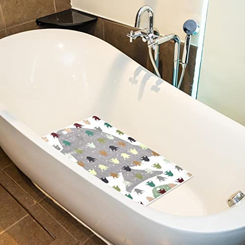 Tapis de bain antidérapant poisson 40x70cm avec ventouses