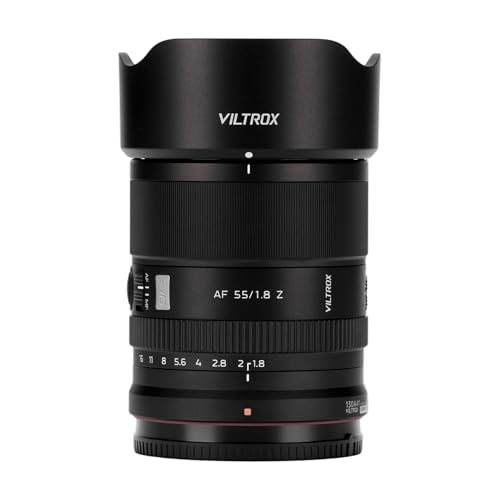 VILTROX AF 55mm f1.8 EVO Z APO �����Y Nikon Z�}�E���g�ɑΉ� ����af/1.8 35mm�t���T�C�Y Nikon Z�}�E���g �~���[���X�J�����p ���������Y