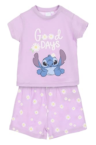 Disney Lilo et Stitch, Pyjama Court, Bébé Fille (Violet,12 Mois)