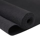 Black Auto Carpet 54'x78' Underfelt Carpet Liner Durable and Easy to Install for Speaker,Subwoofer,Boat...