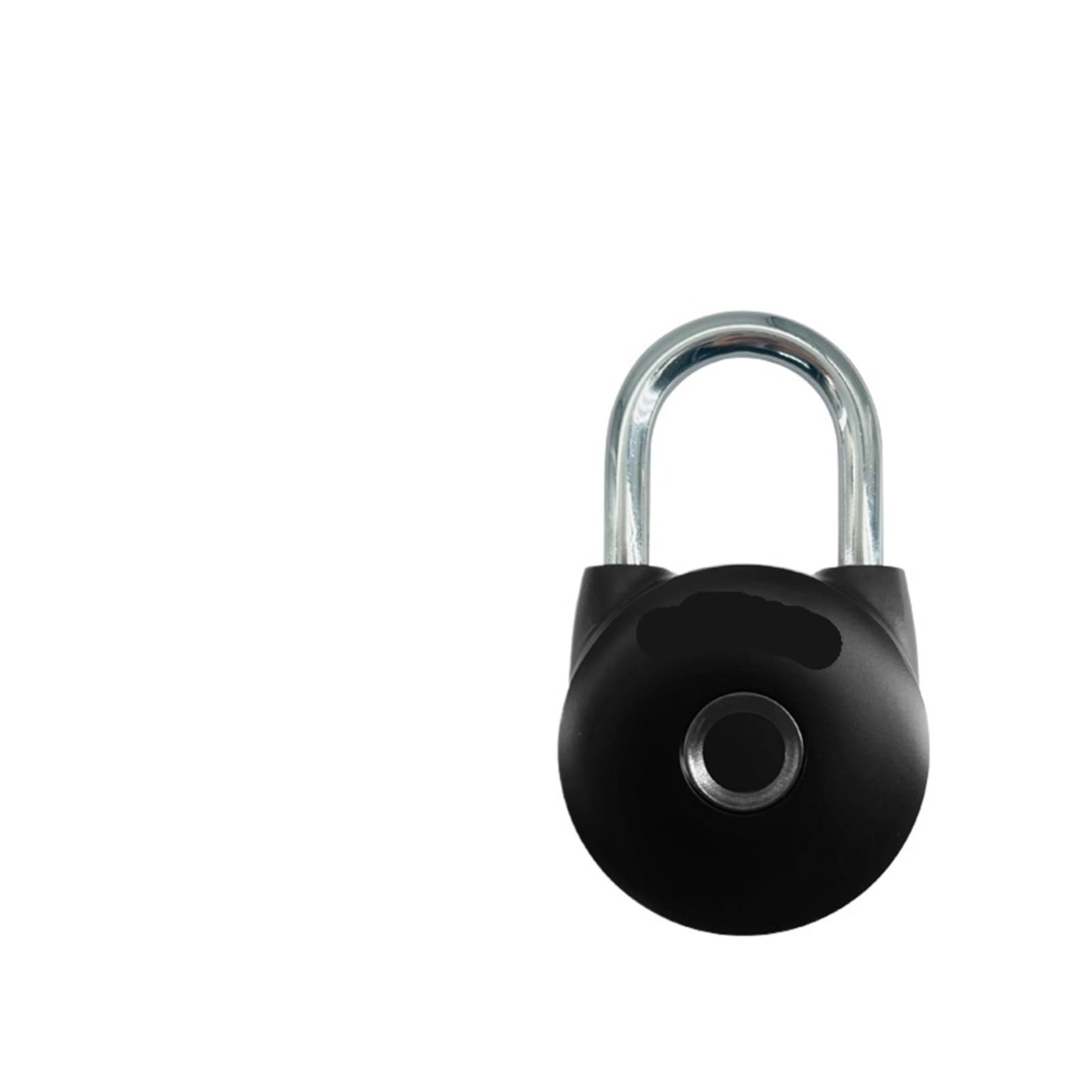Cerradura de puerta inteligente, Mini candado redondo con huella dactilar, cerradura portátil for equipaje de viaje y uso en gabinetes(Grey)