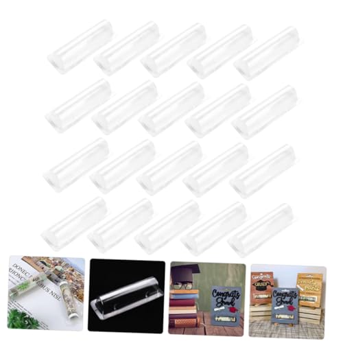 BELLIFFY Lot de 60 Boîtes Porte-Baume à Lèvres Transparentes en Plastique avec Adhésif Double-Face Dômes en Plastique pour Loisirs Créatifs Rangement Compact pour Baume à Lèvres et – vue 2
