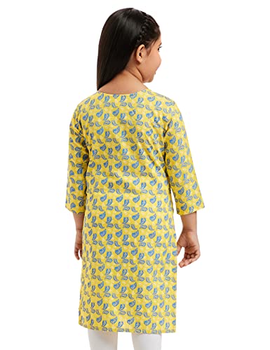 Image of Amazon Brand - Jam & Honey Girl's Cotton Regular Short Kurti
