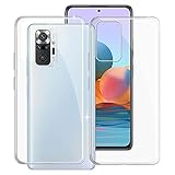 Phone Case for Xiaomi Redmi Note 10 Pro (6.67 Inch), KJYF Shockproof Shell Bumper for Xiaomi Redmi Note 10 Pro, Anti-Scratch Clear Back Cover [Thin Slim X Anti-Yellowing] - [2 Pieces]