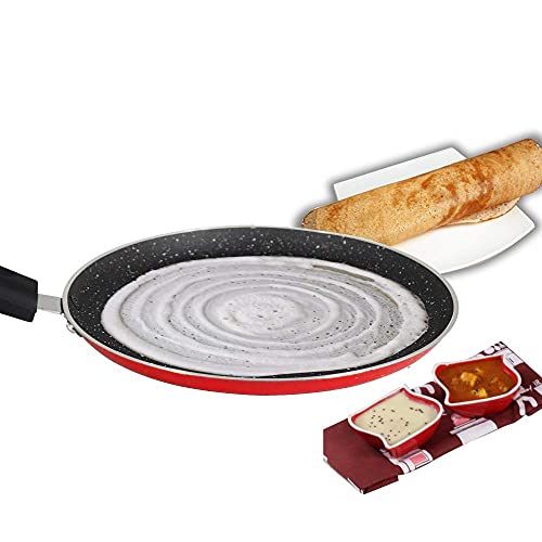 Image of BALTRA Non-Stick Induction Base Dosa Tawa 25 CM Red