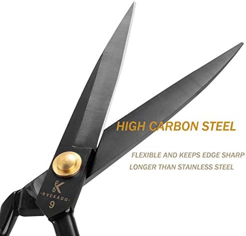 BVEKADO Professional 9inch Fabric Scissors, Dressmaking Upholstery Scissors - 2