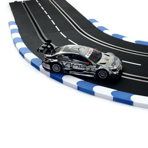 Overdrive-Racing Curbs für Carrera 124 132 EVO \'1 Meter Blau-Weiß\' Randstreifen Randsteine Slotcar Bordstein Kurven Gerade Overdrive-Racing Curbs für Carrera 124 132 EVO \'1 Meter Blau-Weiß\' Randstreifen Randsteine Slotcar Bordstein Kurven Gerade