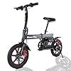 Windgoo Elektrische fiets, inklapbaar, 14 inch, voor volwassenen, inklapbaar, motor 350 W, snelheid tot 25 km/u, bereik…