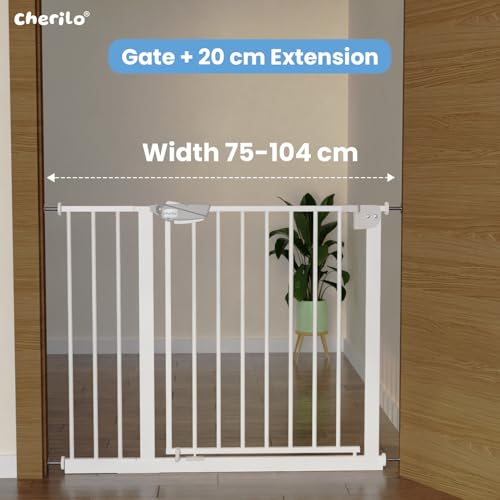 Image of Cherilo Baby Safety Gate Extension Part (20 cm) - White (Extension Only)