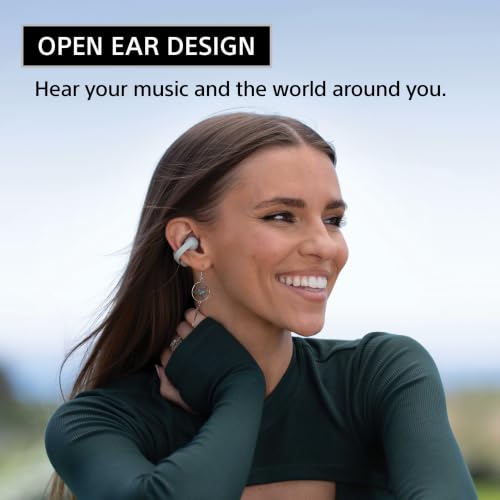 Image of Sony LinkBuds Clip Open-Ear Truly Wireless Earbuds, Comfortable & Secure Fit, Lightweight Clip-On Design, Touch Controls, Ambient Sound Awareness, Water Resistant, Up to 37 Hrs of Playback, Greige | Open-Ear Clip-on Design, Air Fitting Cushions for Secure, All-Day Comfort, Tap-to-Switch 3 Listening Modes