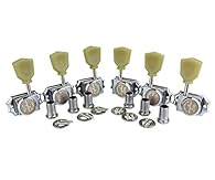 Package includes: 6 pieces (3 for Right, 3 for Left Handed) locking guitar tuners pegs, 12 mounting screws, 6 threaded bushings, 6 ferrules, good replacement for LP, SG, TL style electric or acoustic guitars. Guitar sealed tuning machines with heavy ...
