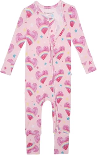 Image of Posh Peanut Girls Convertible Baby Sleepers, Toddlers Footless Pajamas