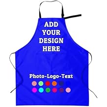 Custom Apron for Adult Customized Aprons with Pockets Add Your Logo Photo Personalized Adjustable Waterproof Apron
