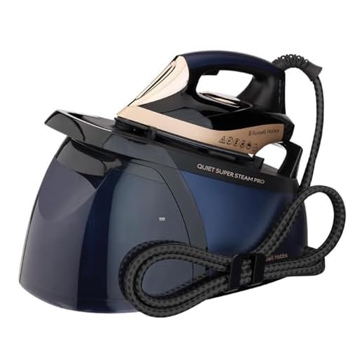 Russell Hobbs Steam Generator Iron [8 Bar Pressure] Quiet Supersteam Pro™ Blue (QuietSteam Technology, 1.8L Tank, 390g Steam Boost, 250g Output, Anti-Scale, Fast Heat-Up, 2750W) 28620