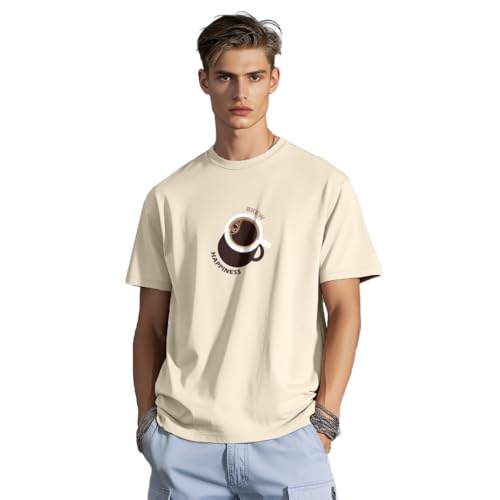 Image of Nobero Men's Regular Graphic Printed T-Shirt for Men | Soft Cotton | Classic Fit | Printed Casual Tshirt for Men